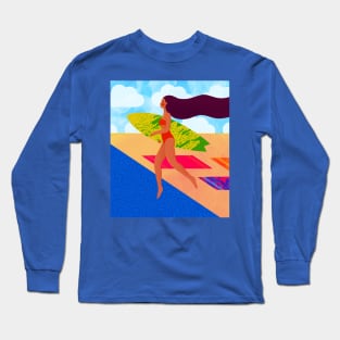 Surf and sand summer vibes, version #1 Long Sleeve T-Shirt